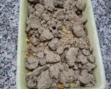 Une image de l'étape 4 de Crumble aux potiron et cacao.