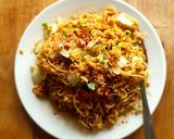 Foto langkah ke 5 dari resep Mie goreng sambal tumis telur.