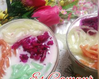 Es campur Boria Creamy - Step 2