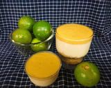 รูปขั้นตอนการทำที่ 7 ของ Lime cheesecake top honey lime curd