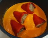 Foto del paso 8 de la receta: Pimientos del piquillo rellenos de carne en salsa de pimientos