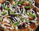 A picture of step 8 of Mediterranean Egg Pizza.