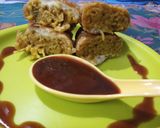 A picture of step 8 of Noodles Spring roll.