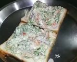 A picture of step 2 of Mayonnaise sandwich on tawa.