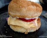 A picture of step 4 of Sabudana tikki double cheeseburger.