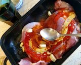 Colában sült pulykacomb petrezselymes sült burgonyával recept fázis 1 fotója