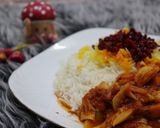 عکس مرحله 2 از دستور زرشک پلو گیاهی (قارچ صدفی)