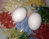 A picture of step 1 of Egg muffins(veg).