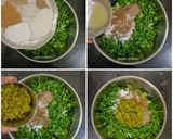 A picture of step 1 of Kumbhaniya Bhaji / Hariyali Bhajji.