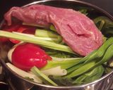 Foto del paso 1 de la receta: Tarta casera: verduras y carnes. 🥩🥦🥬🍗🥘🍺🍶