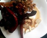 A picture of step 2 of Walnut scezuan chutney.