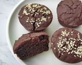 Foto langkah ke 4 dari resep 24. Muffin Coklat Ubi Ungu - Gluten Free.