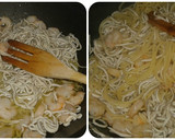 Foto del paso 3 de la receta: Espaguetis con gulas y gambas