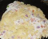A picture of step 2 of Veg Semolina roll.