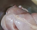 A picture of step 1 of Chicken charga with veggi rice.