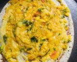 A picture of step 2 of Masal dosa.