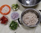 รูปขั้นตอนการทำที่ 2 ของ ลาบไก่ฉีก