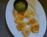 A picture of step 7 of Mutton Keema Samose.