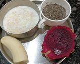 A picture of step 1 of Dragon Fruit Oats Smoothie Bowl – no sugar & Healthy.