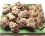 Hình bước làm 1 của món Cháo đậu xanh nấu sườn