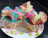 Foto langkah ke 6 dari resep Bolu kukus pecah merekah.