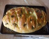 A picture of step 7 of Focacia bread.