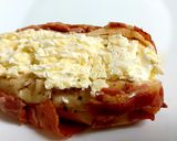 A picture of step 9 of Bacon Wrapped around Chicken breast with soft Smoked Cheese 🤩.