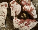 A picture of step 6 of Liver and Onions.