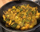 Une image de l'étape 9 de Courgettes et céleri branche aux épices indiennes,ciboulette et citron.