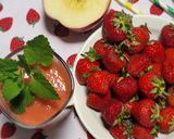 Epres, banános, gyömbéres zöldtea🍓🍌🍎 (vegán) recept fázis 3 fotója