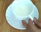 A picture of step 4 of Cappuccino without any machine or milk frothier.