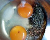 Foto del paso 1 de la receta: Omelette de jamón y queso