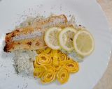 Sült halfilé tejszínes-kapros spárgán, tojásmetélttel recept fázis 3 fotója