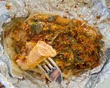 A picture of step 3 of Grilled Fresh Egg Hake Fish Curry Wrapped #airfryer.