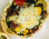 Foto del paso 7 de la receta: 🥗CANASTITAS🥗 DE VERDURAS Y QUESOS 🥗🧀🥚🧅🌽🫑🥬🫒🥕🧀🥗