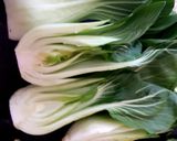 A picture of step 2 of My Sesame Pak Choi Ginger + Smoked Garlic. 😍.