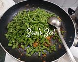 A picture of step 2 of Green Peas and Beans Sabzi.