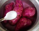 A picture of step 1 of Sweet potato Gulab Jamun.