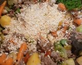 A picture of step 2 of Sykes Soup.