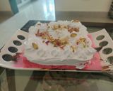 A picture of step 9 of Rose milk cake.
