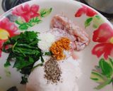 Hình bước làm 1 của món Chả lá lốt