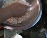 A picture of step 1 of Kachori chaat.