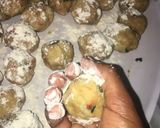 A picture of step 2 of Yam balls🍲.