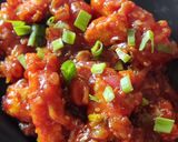 A picture of step 8 of Paneer chilli.