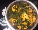 आलू पालक की सब्जी (aloo palak ki sabzi recipe in Hindi) रेसिपी चरण 1 फोटो