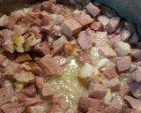 A picture of step 1 of Ham with Cacio e Pepe.