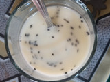 Es Susu Selasih Keju Biskuit
