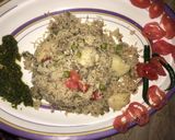 A picture of step 10 of Vegetables rice.