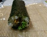 A picture of step 22 of Raw tuna and Sweet soysauce Maki-sushi.