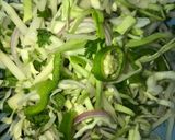A picture of step 1 of Cabbage mix vegi pakora😋بن گوبھی مکس ویجی پکوڑہ😋.